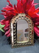 1 Petit Miroir - Style Oriental - Laiton/Cuivre