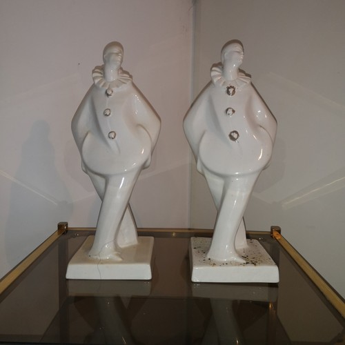 Paire statues pierrots art - 2,