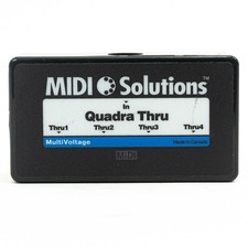 MIDI Solutions MultiVoltage Quadra Thru 1-in / 4-out MIDI Through Box