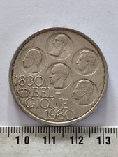 PIECE 500 FRANCS BELGIQUE 1980 150 ans d'indépendance de la Belgique Ref22389J