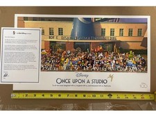 D23 Disney 100 Expo Once Upon A Studio Lithograph Cast member Exclusive + Letter