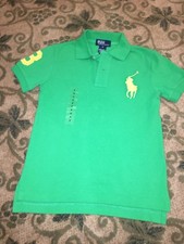 Polo Ralph Lauren Boy's Polo Green Big Pony 6