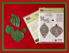 Stampin' Up! EMBELLISHED ORNAMENTS Stamps & DELICATE ORNAMENTS Dies #1