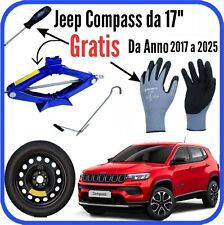 Roue De Secours Jeep Compass 17" Cric 2T Gratuit Gants Tournevis Crick Dot24