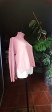 Pull Tunique Chaud Hiver Rose Belcci T.U. 38/40/42 - L.75 cm Col Cheminée TBE