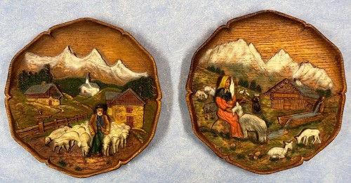 Paire assiette decorative faux - paire,