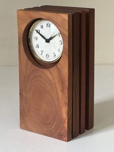 Horloge pendule bois teck - bois,