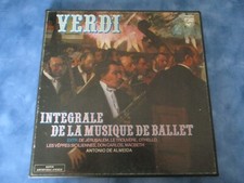 COFFRET  DISQUES 33T VINYLES  VERDI  INTEGRALE DE LA MUSIQUE DE BALLET