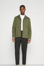 Selected Homme Mens Green Organic Cotton Blend Holdo Hybrid Blazer Jacket 44R