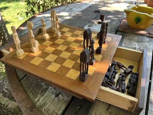 Jeu échecs bois - jeu, en