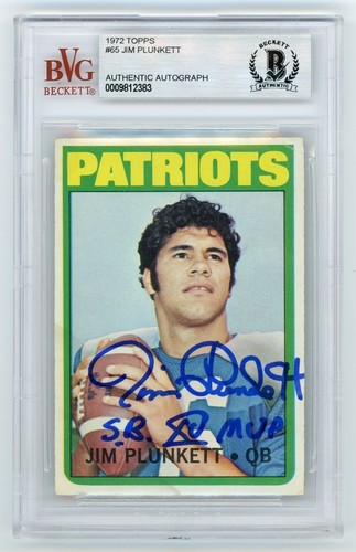 Jim plunkett 1972 topps - plunkett,