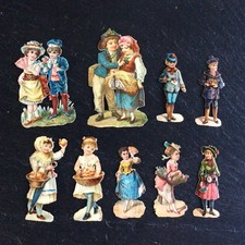 Anciens Chromos Lot de 9