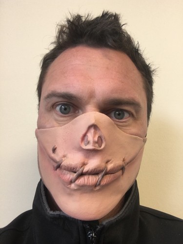 Rubber johnnies masque - rubber,