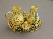 Huilier vinaigrier faience de