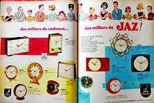 1964 JAZ PRESS ADVERTISEMENT MECHANICAL & ELECTRIC ALARM CLOCK DRILIC