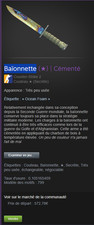 Baïonnette case hardened MW csgo2 prix le plus bas discord : Atomic667 