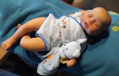 Bébé reborn endormi jules - bébé,