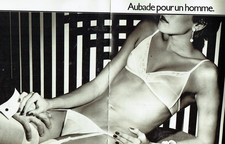 Publicité Advertising 0925 1982   Aubade  pour un homme lingerie sous vetem 2p