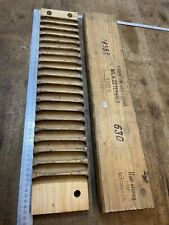 cigar press folk art antique tool wood mold signed Ref N. 4