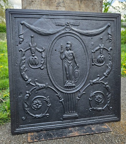 Plaque cheminée 55 5 - cheminée, x