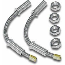 AUTOLOC POWER ACCESSORIES 492 12 Inch Stainless Steel Door Loom -1 Pair