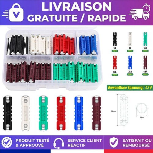 Fusibles torpille 8a 10a - 60,