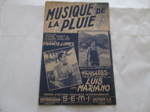 Ancienne partition musique - musique, de