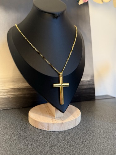Collier chaîne croix - chaîne,
