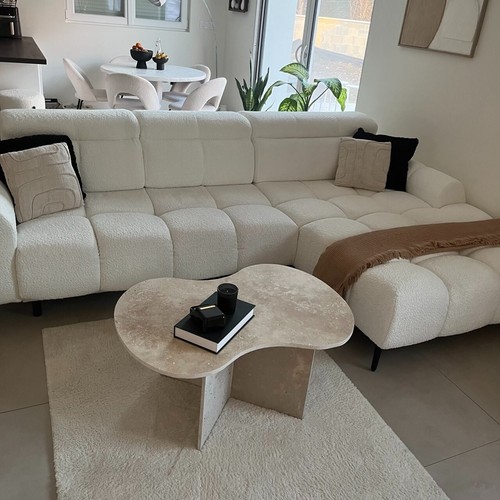 Table basse nuage travertin - table,
