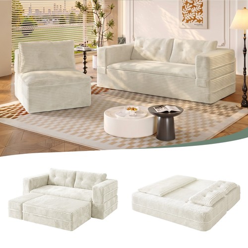 Convertible futon sofa - bed, 80"