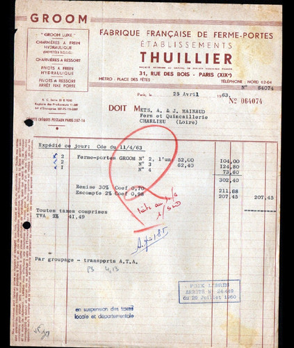 Paris usine de - (xix°),