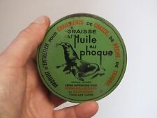 + Antique Seal Oil Grease Advertising Box +