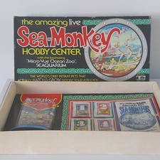Vintage 1973 Sea-Monkey Kit 600 The Amazing Hobby Center Jeu Société Complet