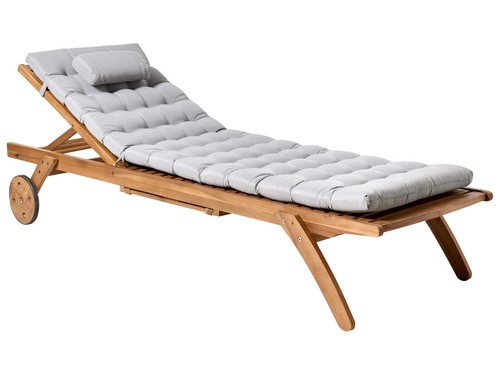 Chaise longue bois acacia - en,