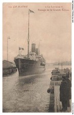 AOIP10-0713-BOATS - LE HAVRE - LA LORRAINE - PASSAGE DE LA GRANDE LOCKE