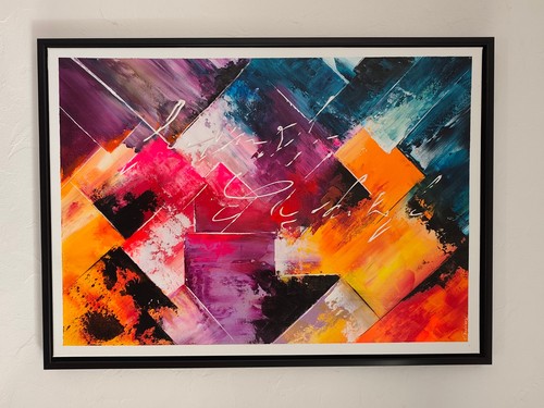 Tableau moderne fluorescent - tableau,