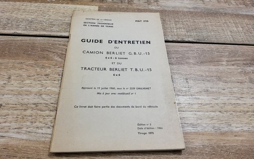 Revue technique notice - , de