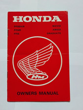 Honda PF50DXR Novio PF50R Amigo PF50 Graduate 4-stroke mopeds owner's manual 