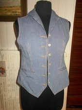 Vintage Gilet boutons coton