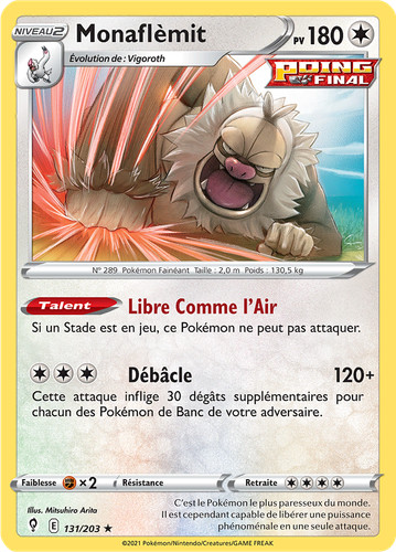 Carte pokémon monaflèmit - carte,