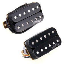 Wilkinson Black Vintage Tone Alnico 5 Overwound Open Humbucker Guitar Pickup Set