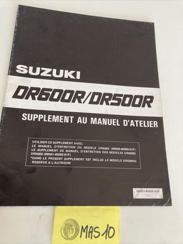 Suzuki dr600r dr500r 1986 dr - g,