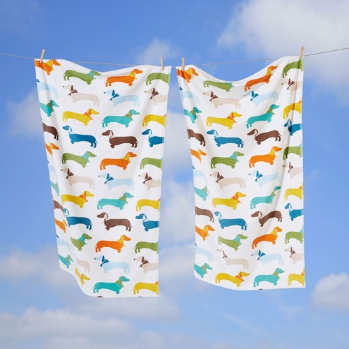 Chien saucisse serviette bain - chien,