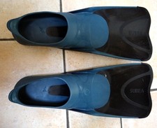 Palmes plongée et snorkeling - FF 100 courtes Noir - Taille 38-39