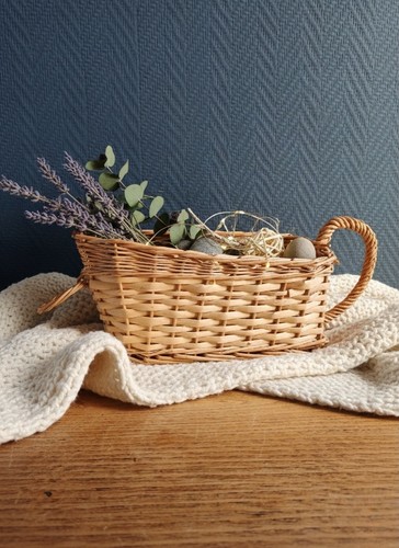Panier porte bouteille - panier, osier