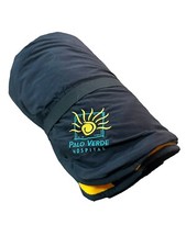 PORT AUTHORITY REVERSIBLE TRAVEL STADIUM CAR CAMPING BLANKET FLEECE Black/Yellow