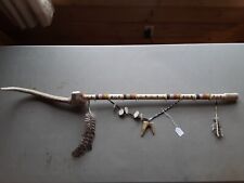 NATIVE AMERICAN MEDICINE MAN STAFF, CEREMONIAL DANCE WAND,   OTT-0225*08731