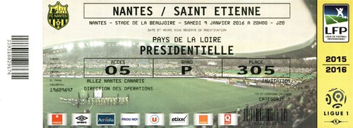 Billet ticket match - billet/ticket,