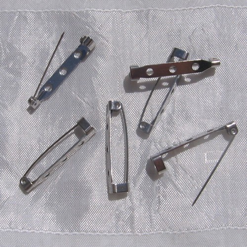 Lot supports broches acier - 6,