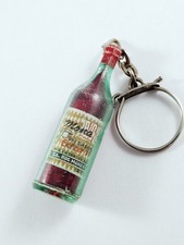 KEYCHAIN - 3D Miniature - ROC MONA WINE - Bottle - Vintage 1960s -